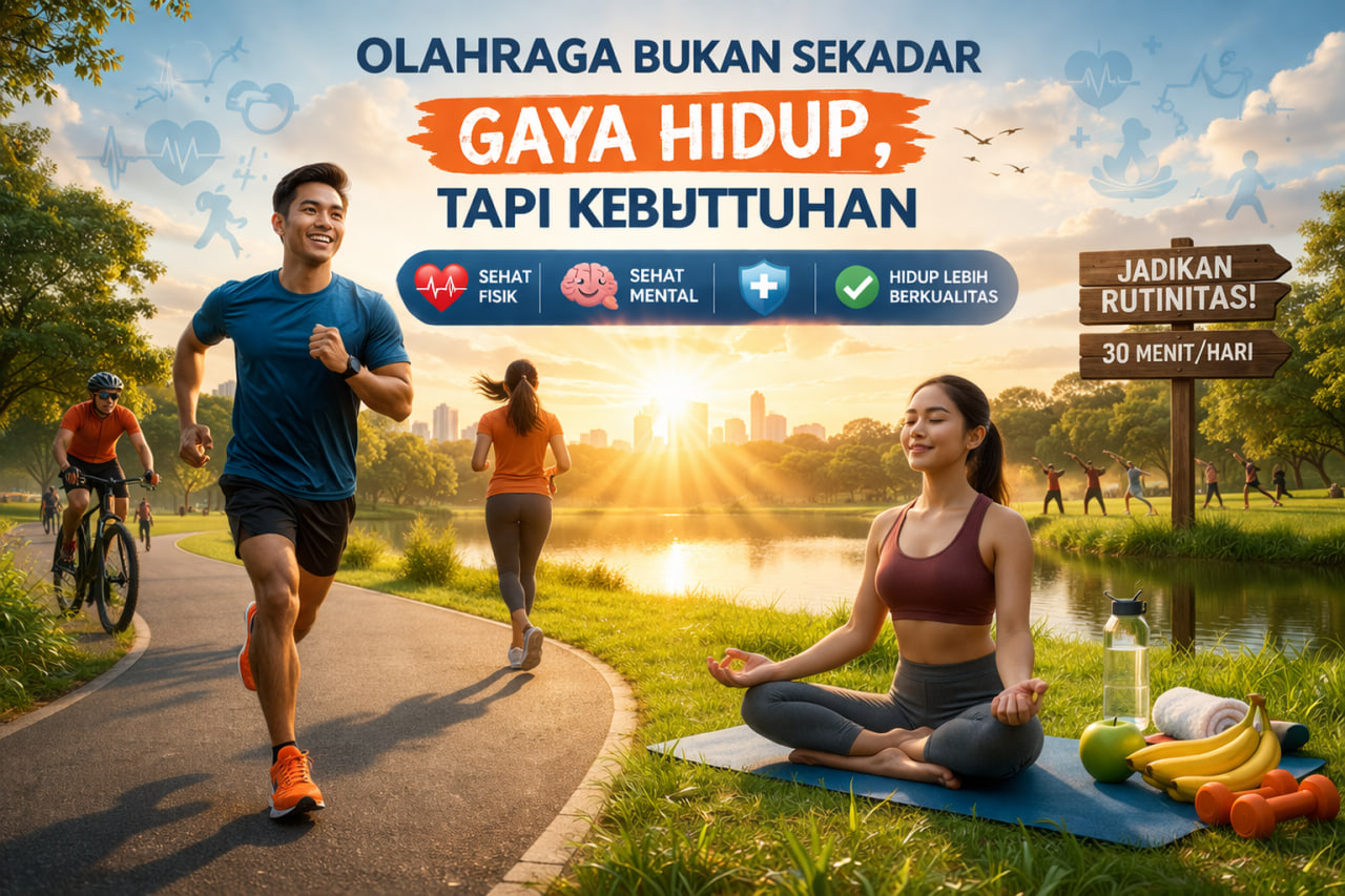 Olahraga Bukan Sekadar Gaya Hidup, Tapi Kebutuhan