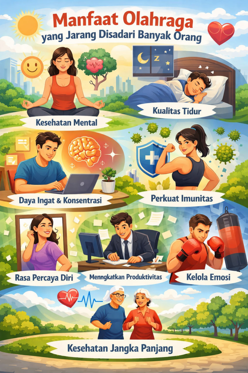 Manfaat Olahraga yang Jarang Disadari Banyak Orang