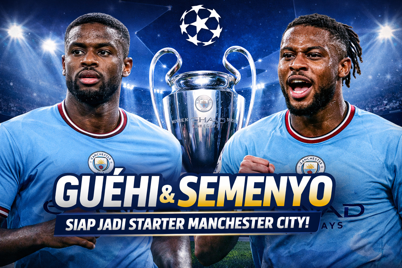 Guéhi dan Semenyo Siap Jadi Starter Champions League untuk Manchester City