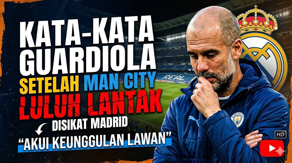 Kata-kata Guardiola Setelah Man City Luluh Lantak Disikat Madrid: Akui Keunggulan Lawan