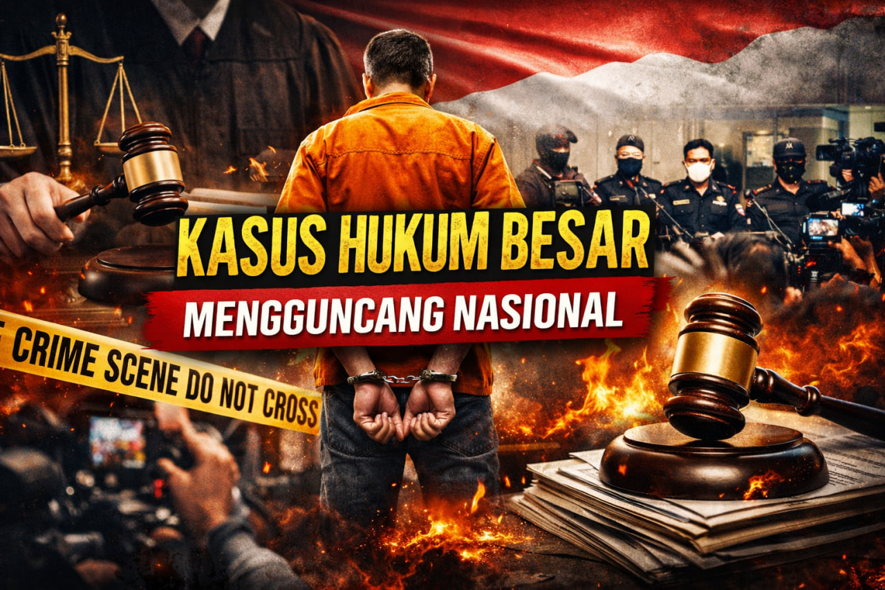 Kasus Hukum Besar yang Mengguncang Nasional: Dampak, Fakta, dan Respons Publik