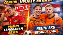 Update Skuad: Pemain Langganan Absen dan Reuni Eks Belanda U-16 di Timnas Indonesia