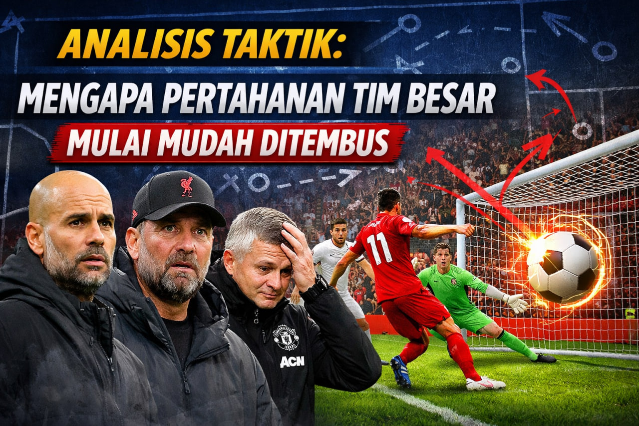 Analisis Taktik: Mengapa Pertahanan Tim Besar Mulai Mudah Ditembus?