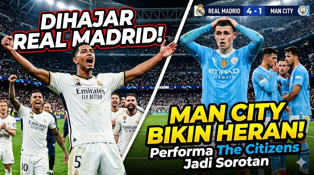 Dihajar Real Madrid, Man City Bikin Heran! Performa The Citizens Jadi Sorotan