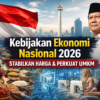 Kebijakan Ekonomi Nasional 2026: Pemerintah Fokus Stabilkan Harga dan Perkuat UMKM