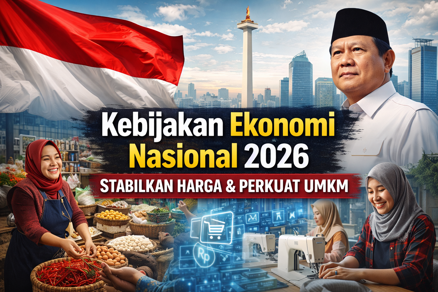 Kebijakan Ekonomi Nasional 2026: Pemerintah Fokus Stabilkan Harga dan Perkuat UMKM