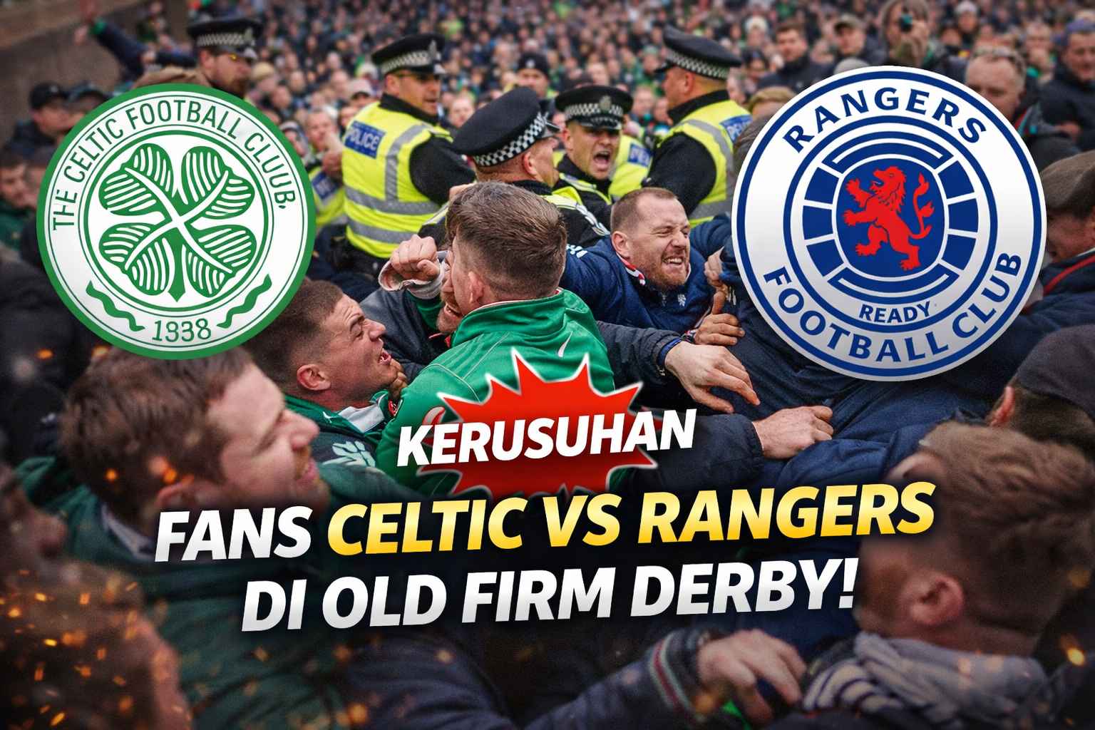 Kerusuhan Fans di Derby Celtic vs Rangers Usai Laga Panas Scottish Derby
