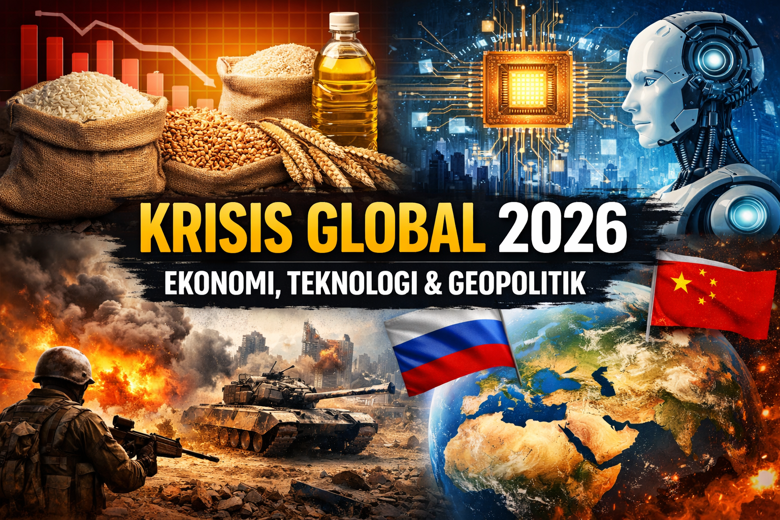 Ketidakpastian Ekonomi Global 2026: Harga Pangan, Teknologi, dan Geopolitik Jadi Sorotan