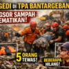 Reruntuhan Sampah di TPA Bantargebang Dekat Jakarta Menewaskan Sedikitnya 5 Orang dan Beberapa Lainnya Hilang Akibat Longsor Besar