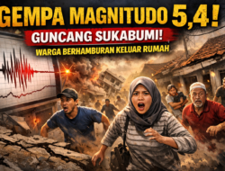 Gempa Magnitudo 5,4 Guncang Sukabumi, Warga Berhamburan Keluar Rumah