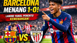 Barcelona Menang 1-0 atas Athletic Bilbao, Lamine Yamal Jadi Penentu Kemenangan Barcelona Menang 1-0 atas Athletic Bilbao, Lamine Yamal Jadi Penentu Kemenangan