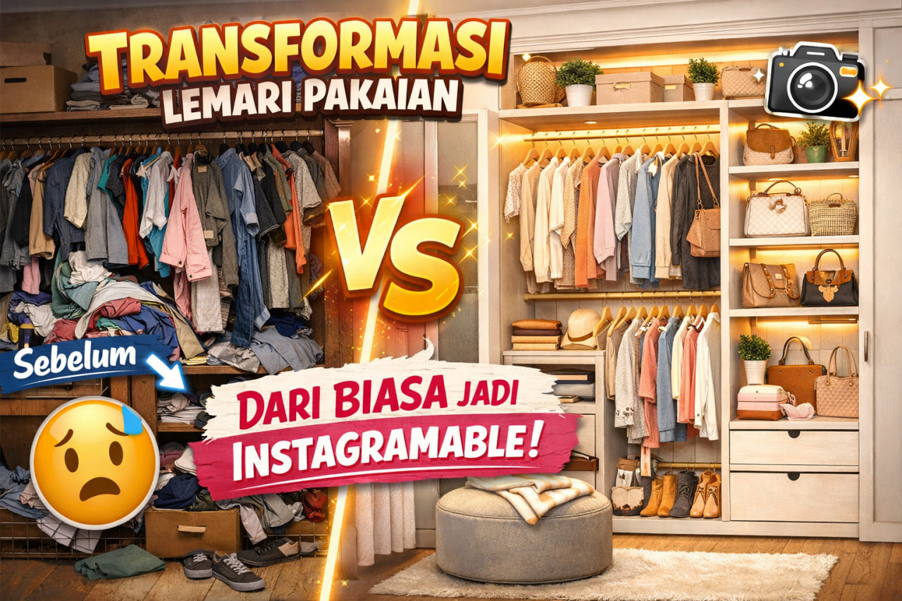 Transformasi Lemari Pakaian: Dari Biasa Jadi Instagramable