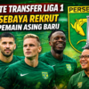 Update Transfer Liga 1: Persebaya Rekrut Tiga Pemain Asing Baru