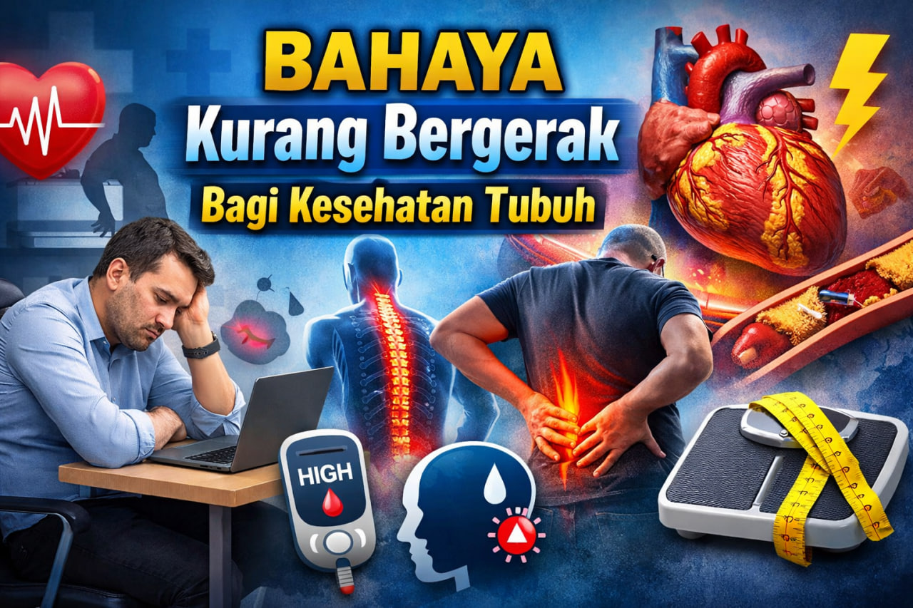 Bahaya Kurang Bergerak bagi Kesehatan Tubuh: Ancaman Gaya Hidup Modern yang Sering Diremehkan