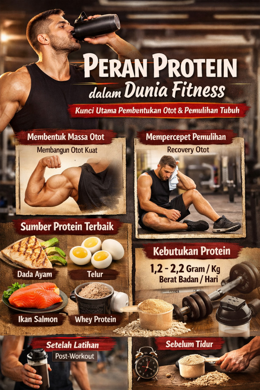 Peran Protein dalam Dunia Fitness: Kunci Utama Pembentukan Otot dan Pemulihan Tubuh