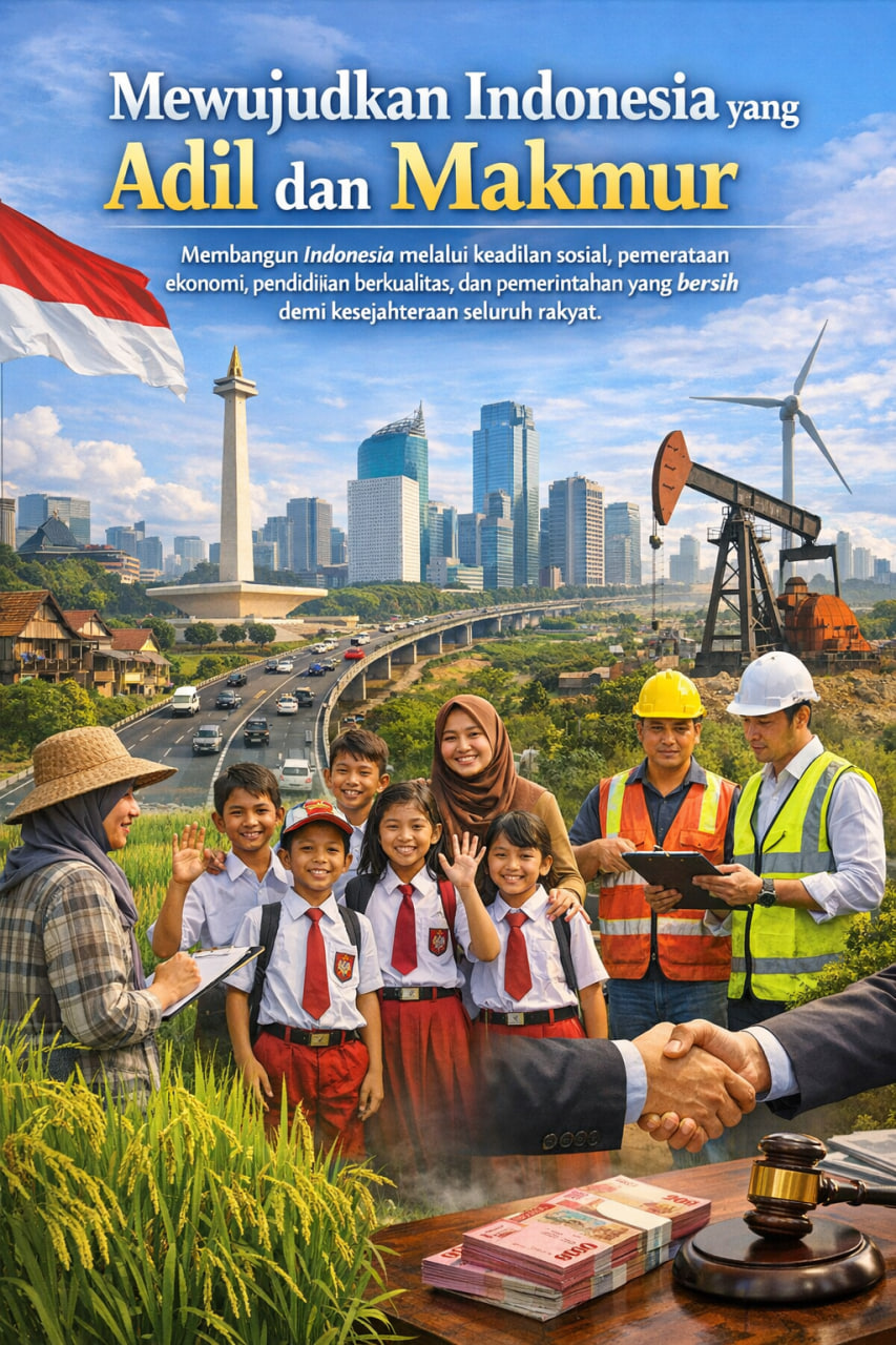 Mewujudkan Indonesia yang Adil dan Makmur