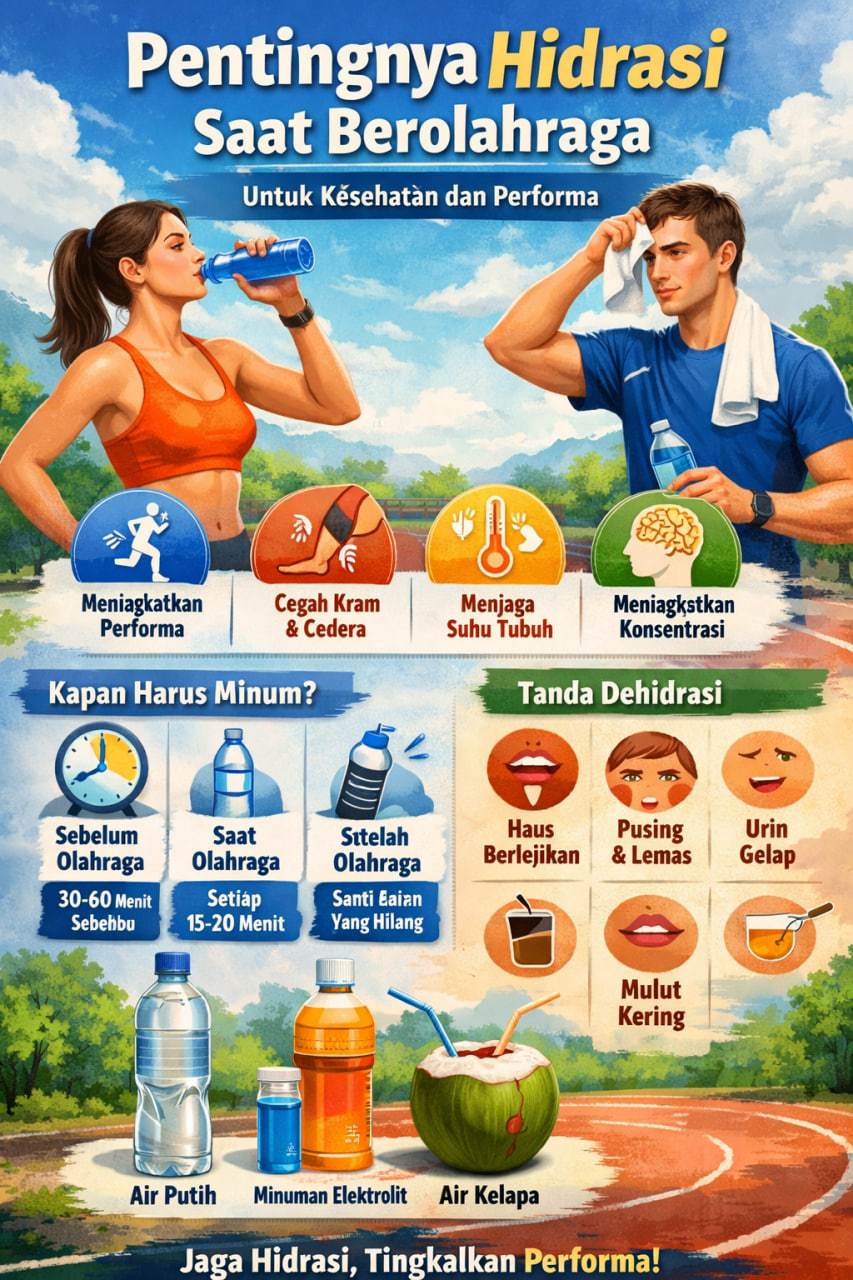 Pentingnya Hidrasi Saat Berolahraga untuk Kesehatan dan Performa