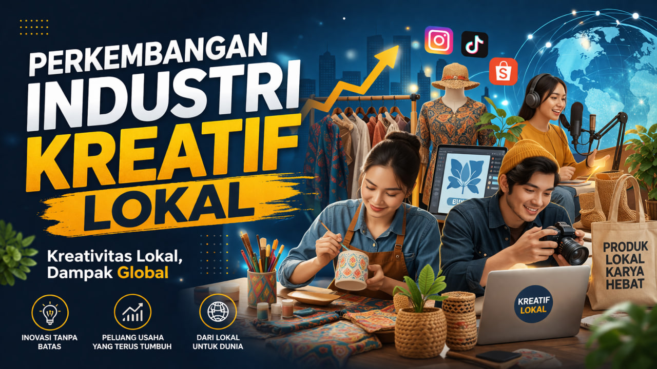 Perkembangan Industri Kreatif Lokal Kian Pesat, Jadi Motor Baru Ekonomi Nasional